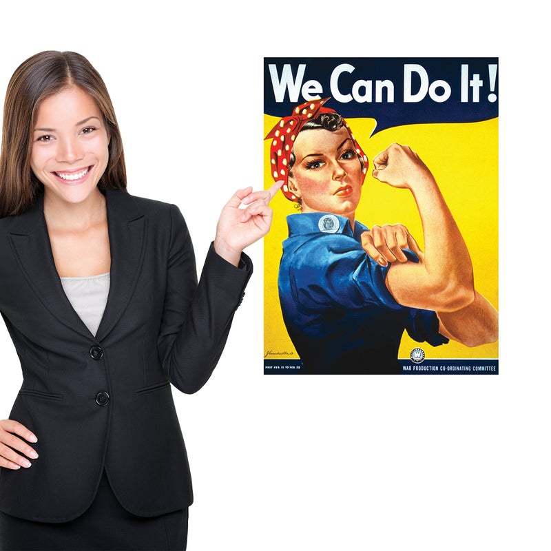Palace Learning We Can Do It Poster - Rosie the Riveter - Westinghouse Girl - World War 2 Poster - WW2 - LAMINATED (18" x 24") - Image 3